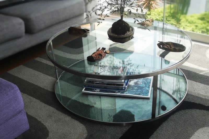MESA CENTRO ACERO MIXTA, mesa moderna para ambientes con estilo de